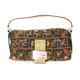 Fendi Floral Beaded Zucca Mini Baguette Bags Fendi - Shop authentic new pre-owned designer brands online at Re-Vogue