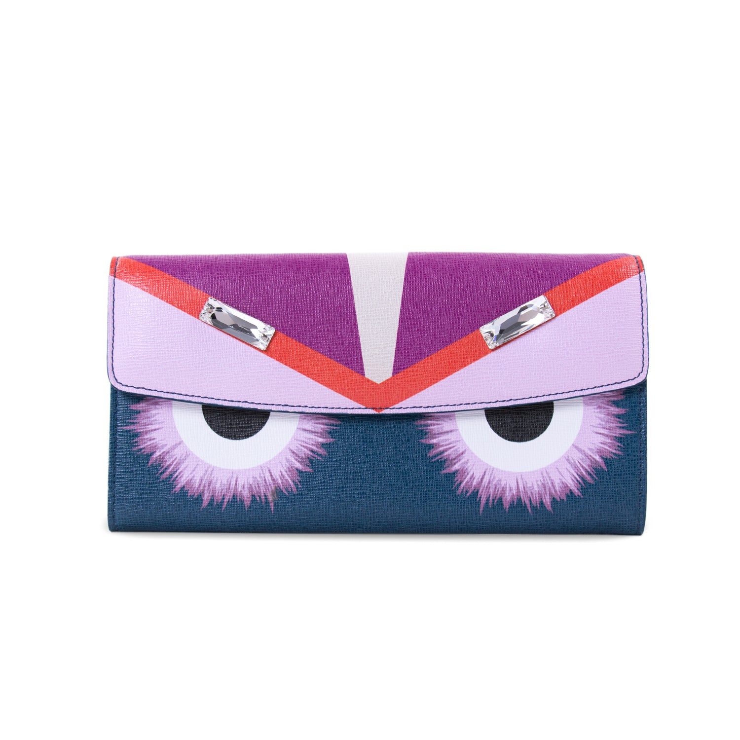 Authentic Fendi Monster Wallet, Luxury, Bags & Wallets on Carousell