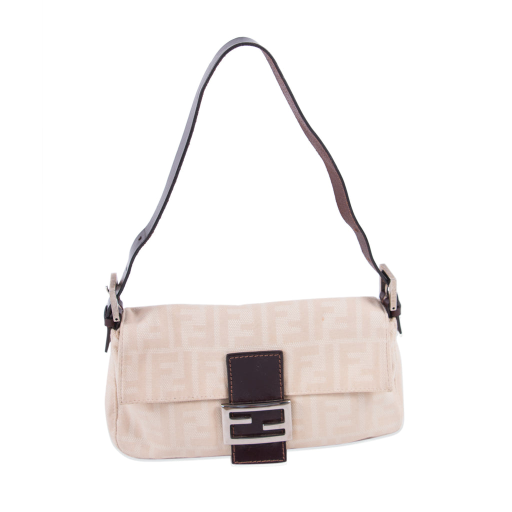 Fendi Natural Canvas Small Baguette Bags Fendi - Shop authentic new pre-owned designer brands online at Re-Vogue