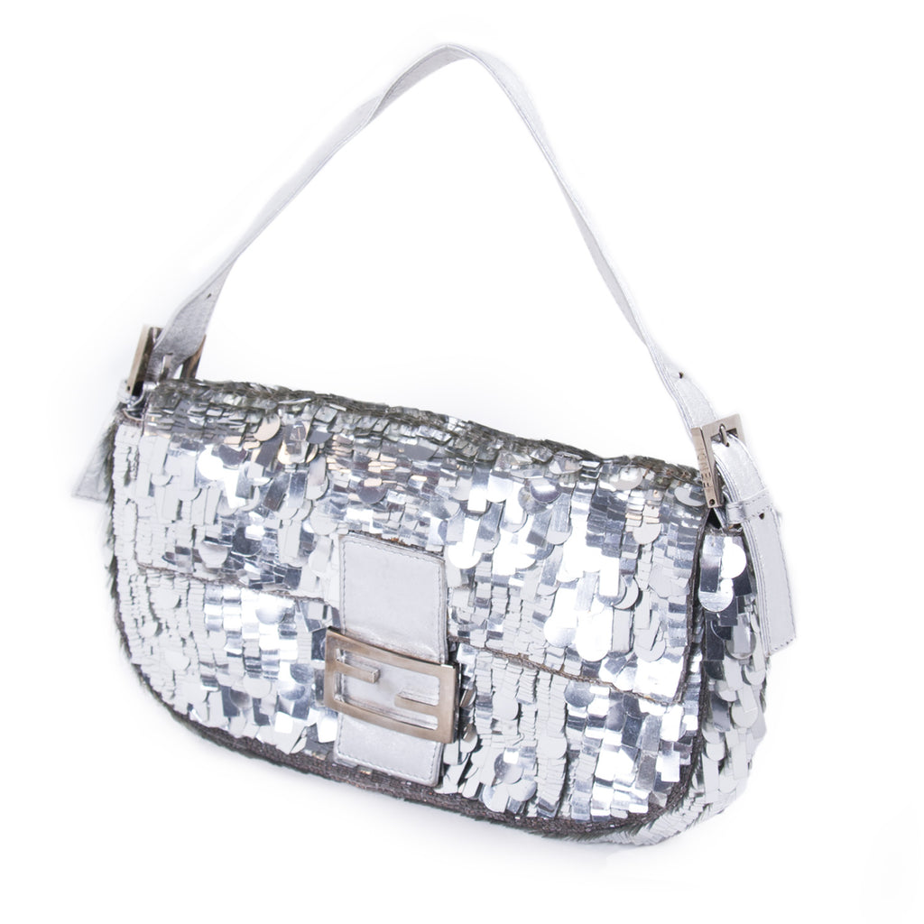 Fendi Silver Sequin Baguette Bags Fendi - Shop authentic new pre-owned designer brands online at Re-Vogue