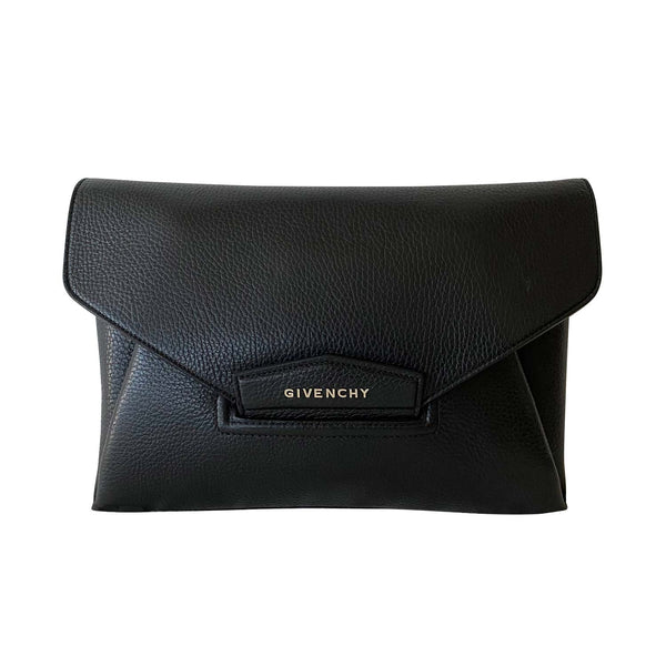 希少】 Givenchy Antigona Robot Clutch Bag Givenchy Black Textured 