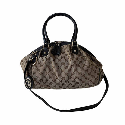 Gucci Bamboo Leather Hobo Bag