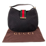 Gucci GG Black Canvas Hobo Bag Bags Gucci - Shop authentic new pre-owned designer brands online at Re-Vogue