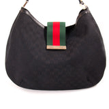 Gucci GG Black Canvas Hobo Bag Bags Gucci - Shop authentic new pre-owned designer brands online at Re-Vogue
