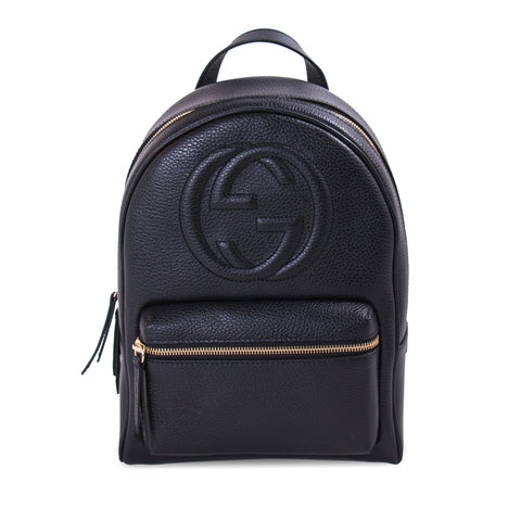 Gucci Bi-Color Soho Textured-Leather Backpack