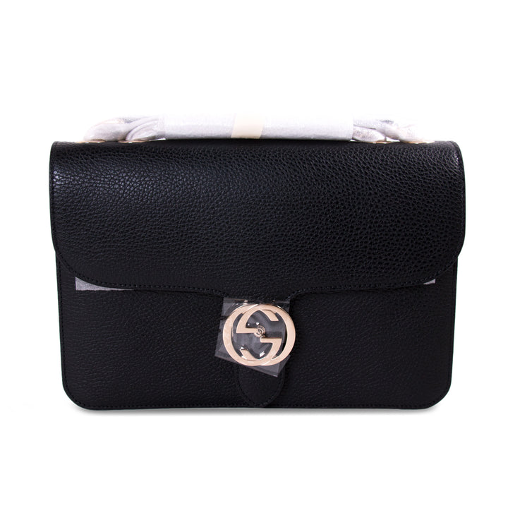 Gucci GG Interlocking Medium Leather Bag Bags Gucci - Shop authentic new pre-owned designer brands online at Re-Vogue