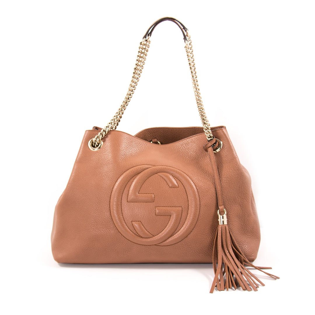 Gucci Soho Large Chain Shoulder Bag Bags Gucci - Shop authentic new pre-owned designer brands online at Re-Vogue