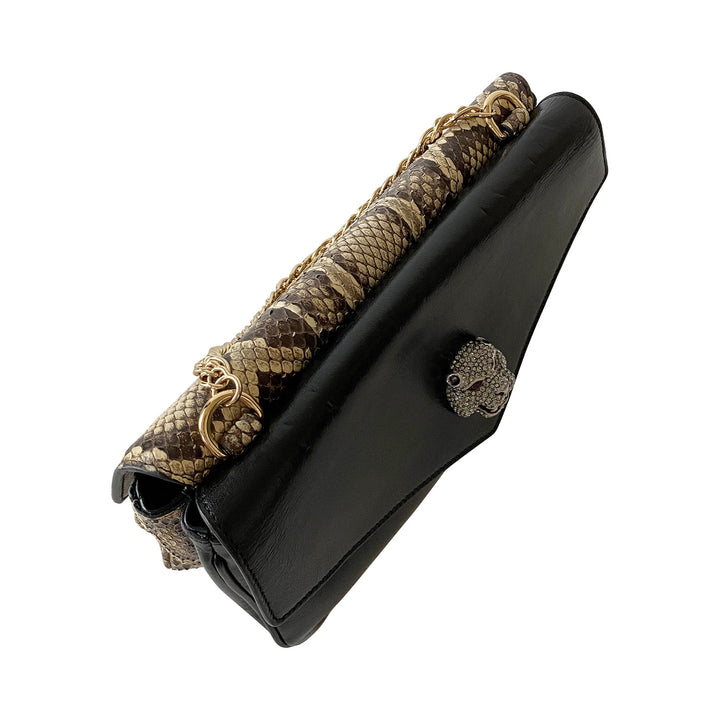 Gucci Thiara Python Double Envelope Shoulder Bag