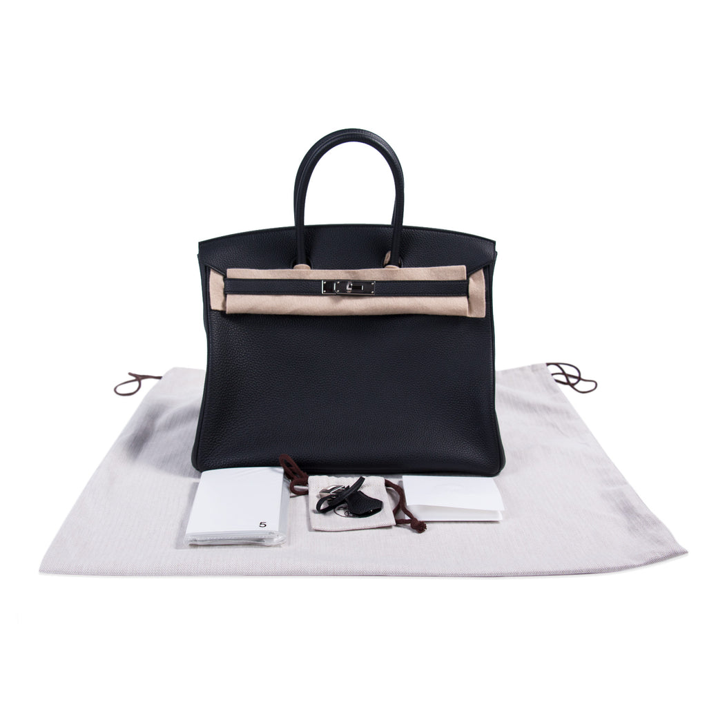 Hermès Birkin 35 Black Togo Leather Bags Hermès - Shop authentic new pre-owned designer brands online at Re-Vogue