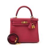 Hermès Kelly 25 Retourne Rouge Grenat Swift Bags Hermès - Shop authentic new pre-owned designer brands online at Re-Vogue