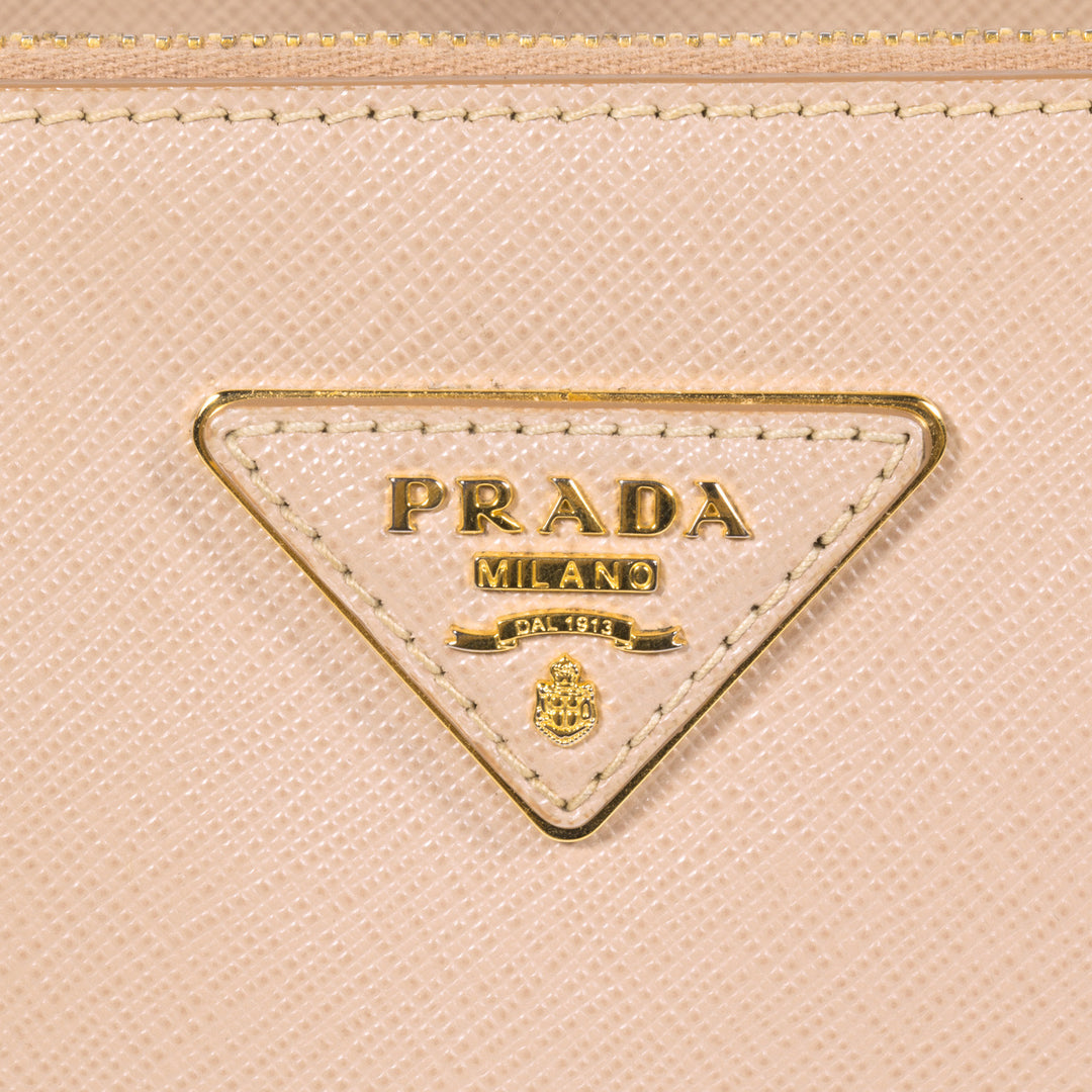 Prada Saffiano Lux Double Zip Small - revogue