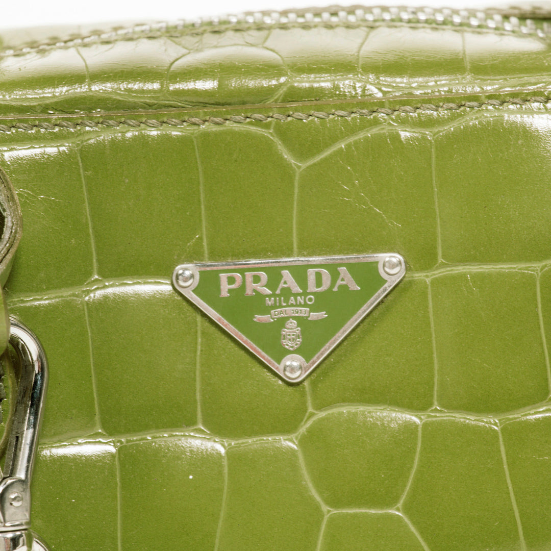 Prada Crocodile Bauletto Bag - revogue
