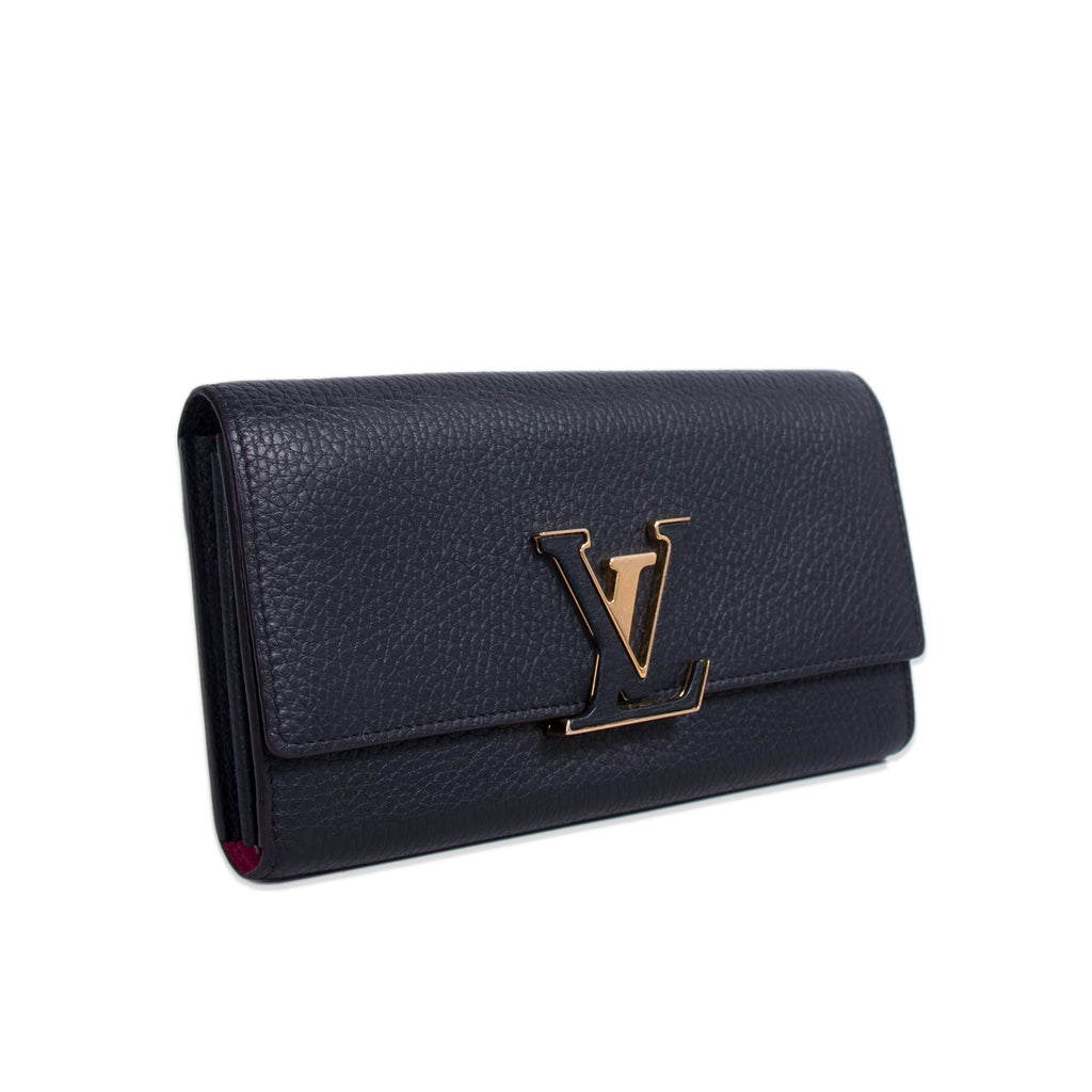 Louis Vuitton Noir Capucines Wallet Accessories Louis Vuitton - Shop authentic new pre-owned designer brands online at Re-Vogue