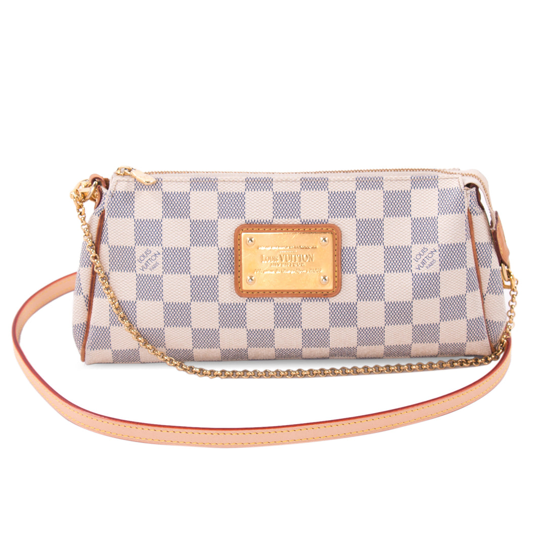 Louis Vuitton Damier Azur Eva Clutch Bags Louis Vuitton - Shop authentic new pre-owned designer brands online at Re-Vogue