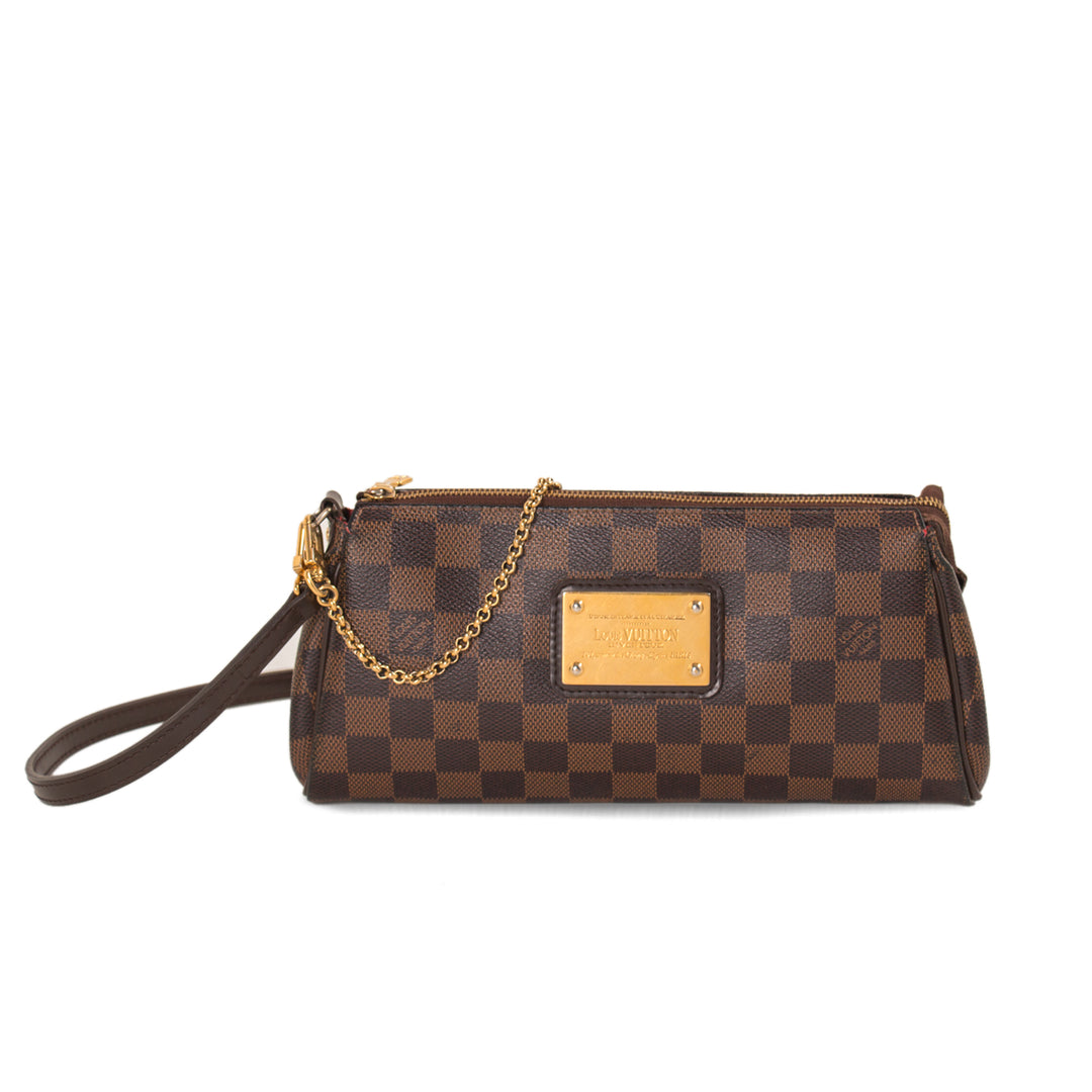 Louis Vuitton Damier Ebene Eva Clutch Bags Louis Vuitton - Shop authentic new pre-owned designer brands online at Re-Vogue