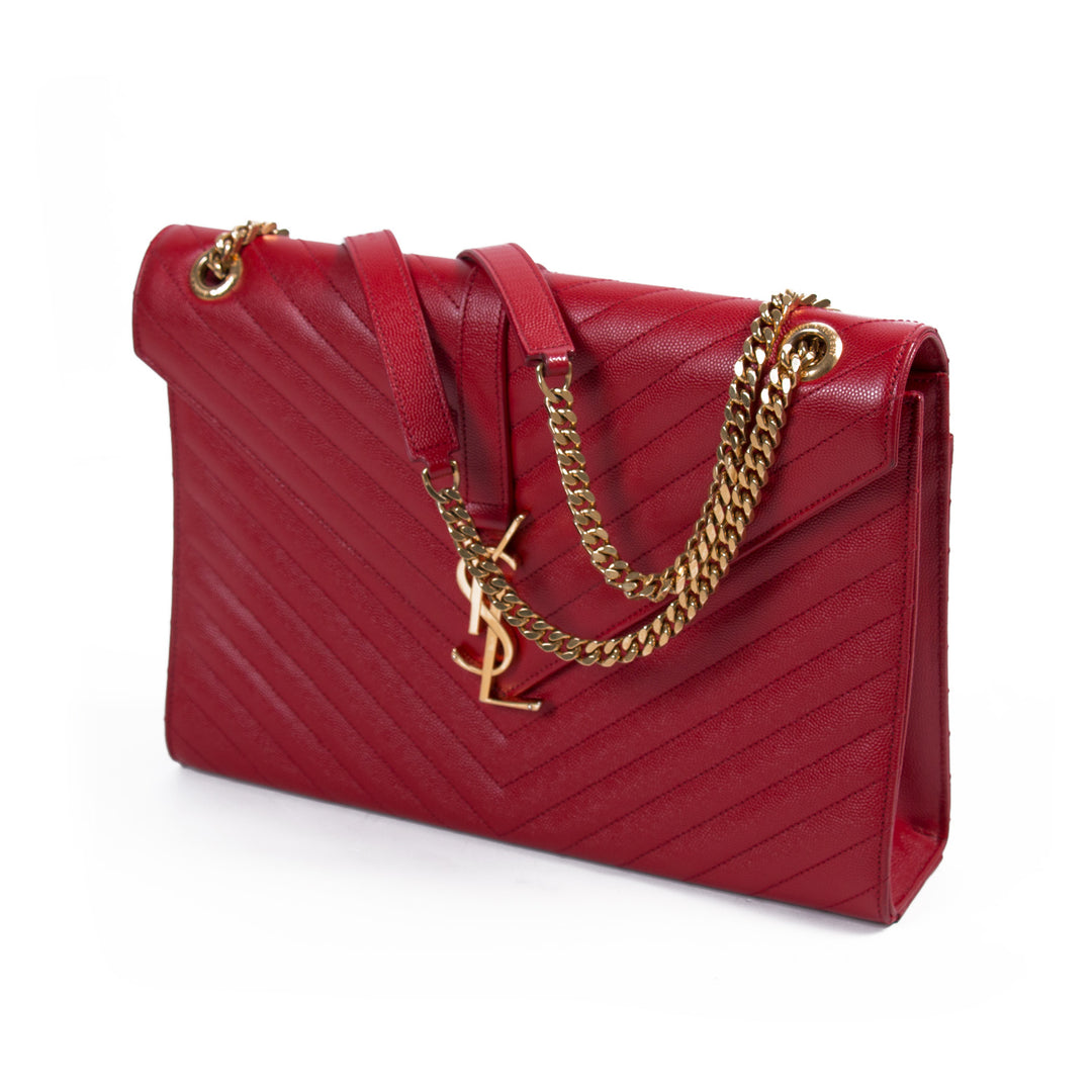 Saint Laurent Monogram Envelope Large Bag Bags Yves Saint Laurent - Shop authentic new pre-owned designer brands online at Re-Vogue