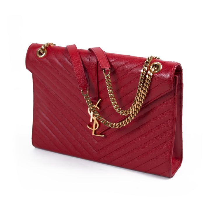 Saint Laurent Monogram Envelope Large Bag Bags Yves Saint Laurent - Shop authentic new pre-owned designer brands online at Re-Vogue