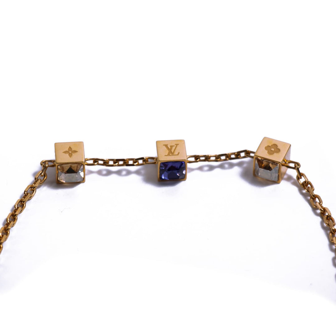 Louis Vuitton Crystal Gamble Necklace Accessories Louis Vuitton - Shop authentic new pre-owned designer brands online at Re-Vogue