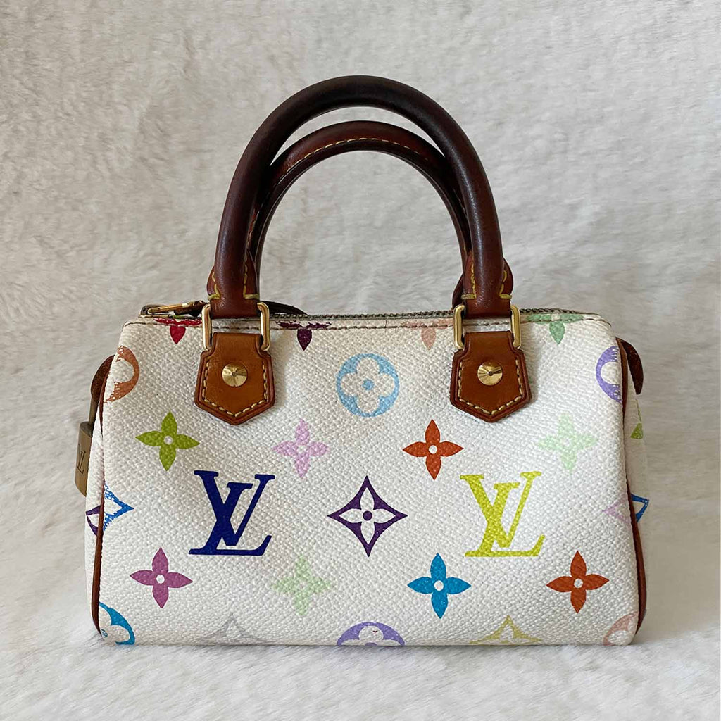 Shop authentic Louis Vuitton Multicolor Monogram Mini HL Speedy at