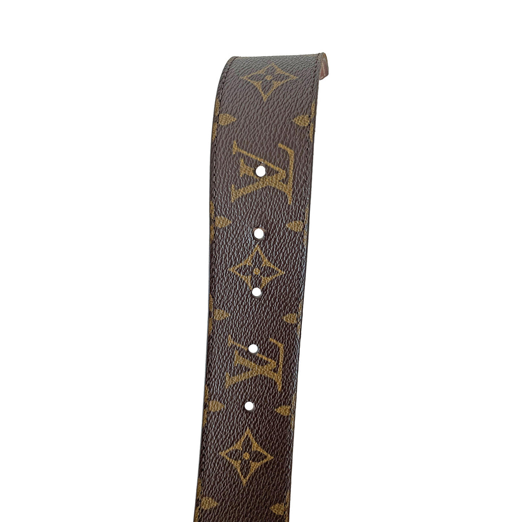 LOUIS VUITTON M9608 CA0069 MONOGRAM PATTERNED BELT MADE IN  SPAIN/ルイヴィトンサンチュールイニシアルモノグラム柄ベルト｜PayPayフリマ