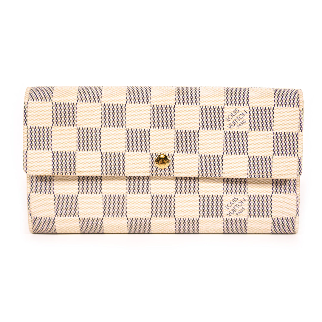 Louis Vuitton Damier Azur Sarah Wallet Accessories Louis Vuitton - Shop authentic new pre-owned designer brands online at Re-Vogue