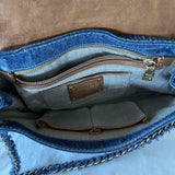 Prada Denim Chain Shoulder Bag