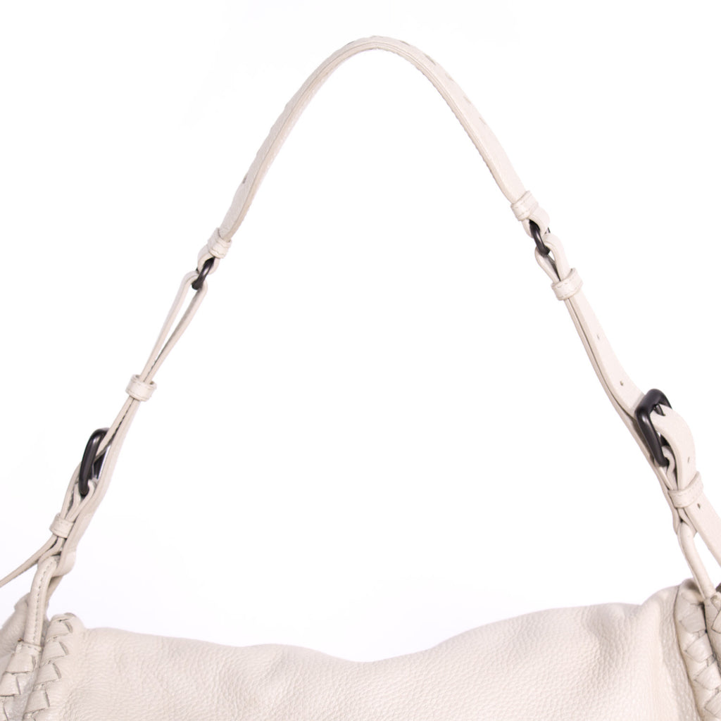 Bottega Veneta Intrecciato-Trimmed Shoulder Bag Bags Bottega Veneta - Shop authentic new pre-owned designer brands online at Re-Vogue
