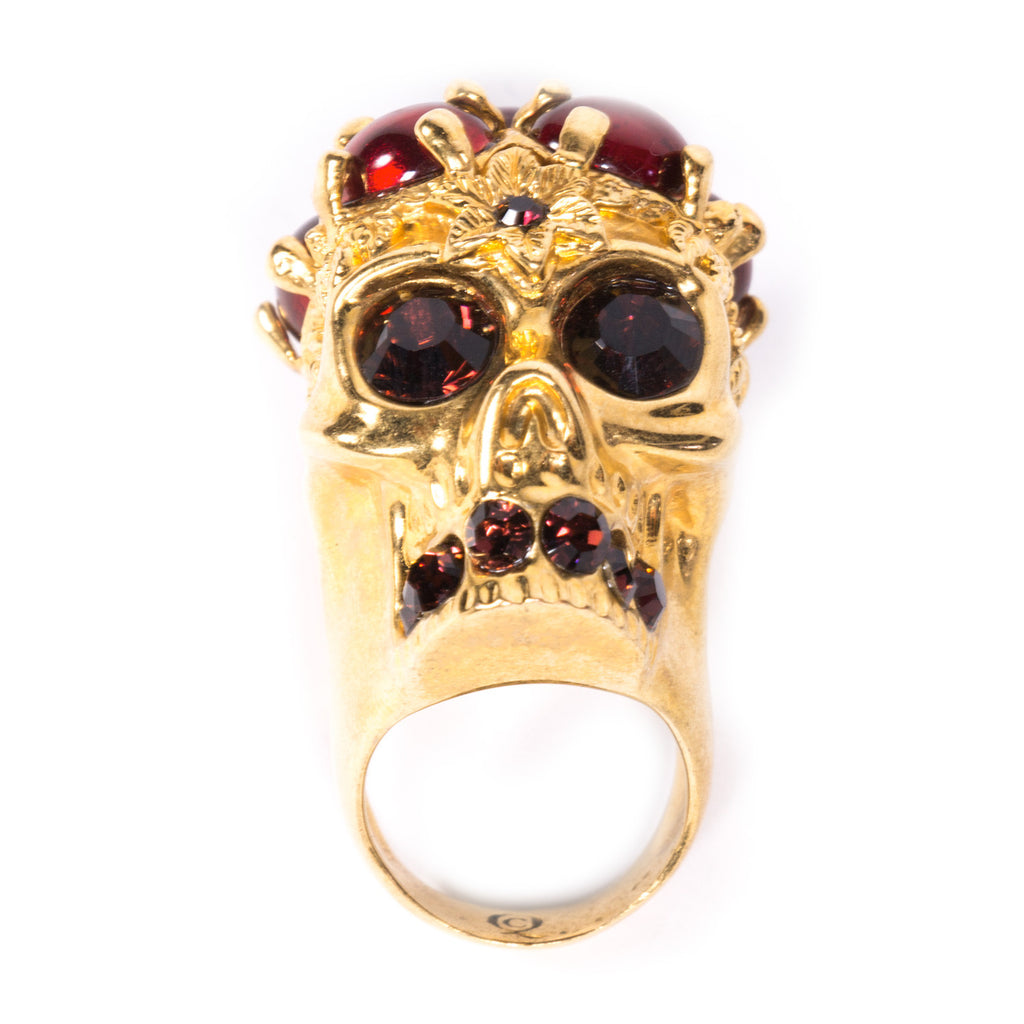 Alexander McQueen Skull Ring - revogue