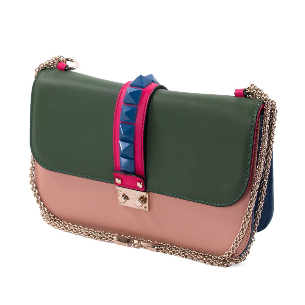 Valentino Rockstud Glam Lock Flap Bag Bags Valentino - Shop authentic new pre-owned designer brands online at Re-Vogue