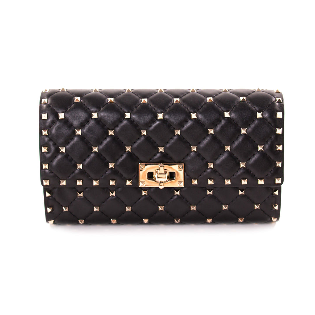 Valentino Quilted Rockstud Wallet on Chain Bags Valentino - Shop authentic new pre-owned designer brands online at Re-Vogue