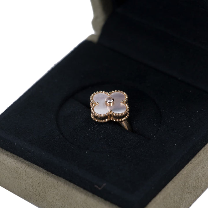 Van Cleef & Arpels Alhambra Diamond Ring Accessories Van Cleef & Arpels - Shop authentic new pre-owned designer brands online at Re-Vogue