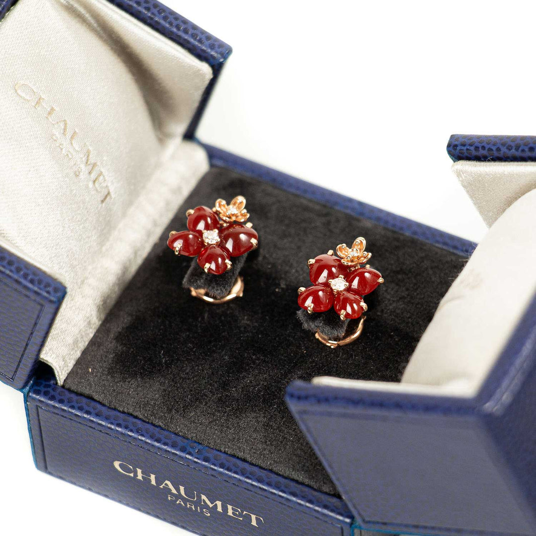 Chaumet Hortensia Aube Rosée Earrings Accessories Chaumet - Shop authentic new pre-owned designer brands online at Re-Vogue