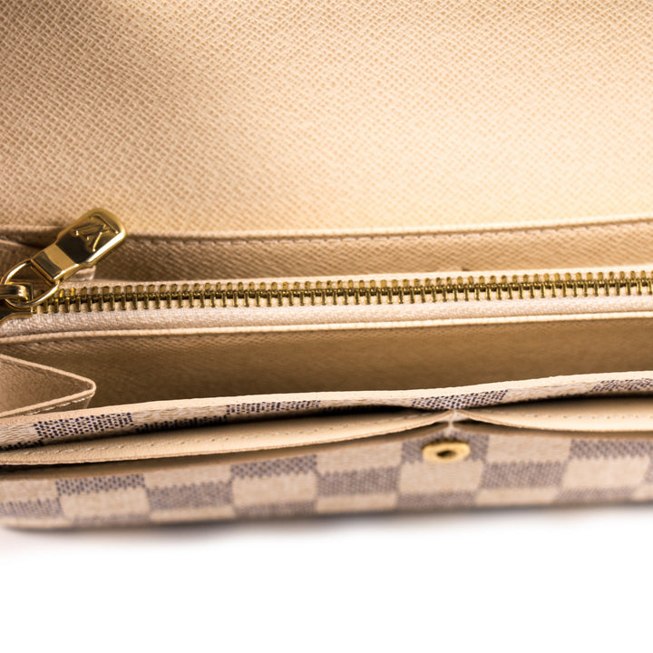 Louis Vuitton Damier Azur Sarah Wallet Accessories Louis Vuitton - Shop authentic new pre-owned designer brands online at Re-Vogue